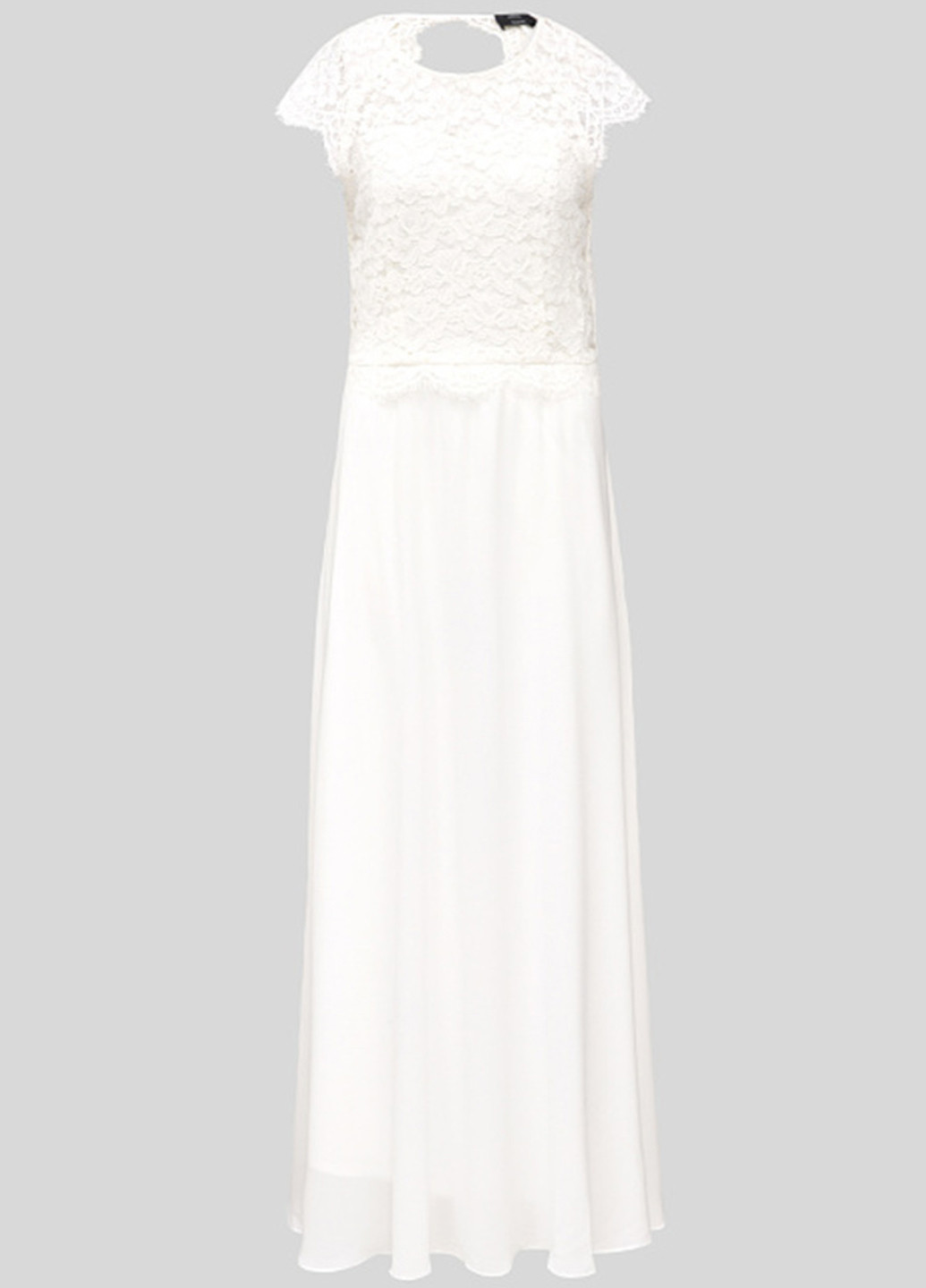 Білий вечірня сукня кльош C&A однотонна