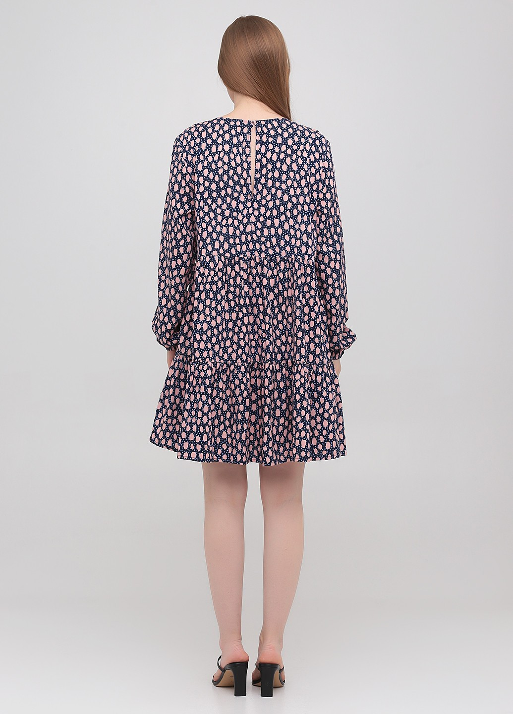 Рожева кежуал сукня а-силует Monki з абстрактним візерунком