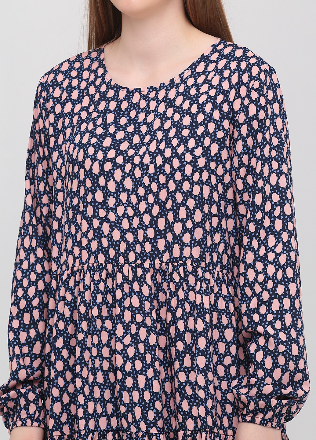 Рожева кежуал сукня а-силует Monki з абстрактним візерунком