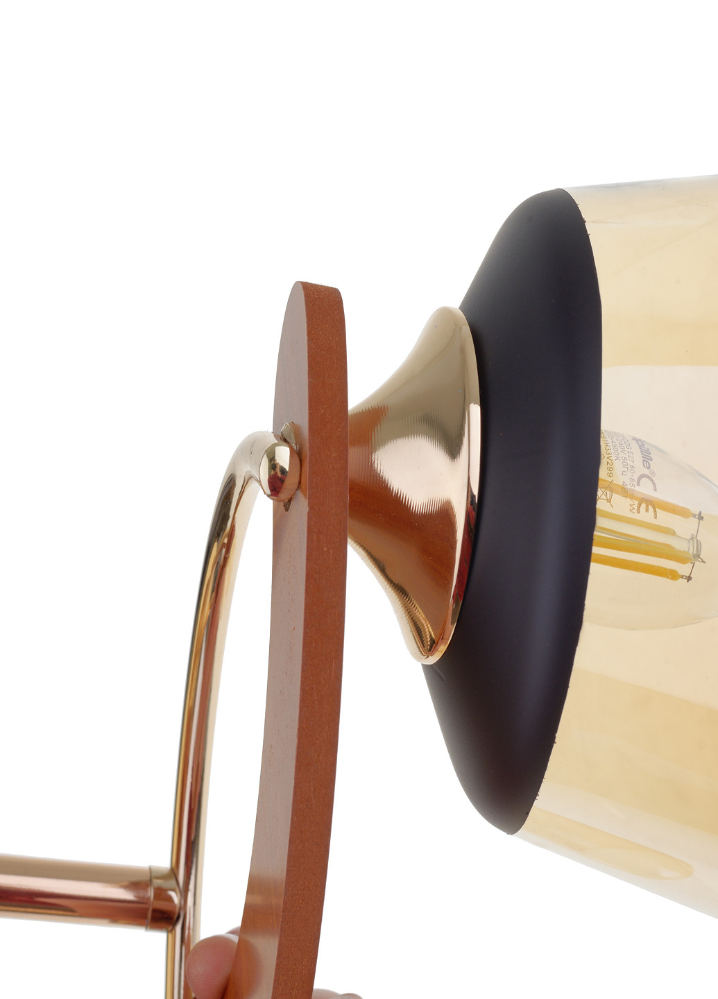 Люстра на 2 плафона золотистая LK-704S/2 E27 FG Brille (220133440)