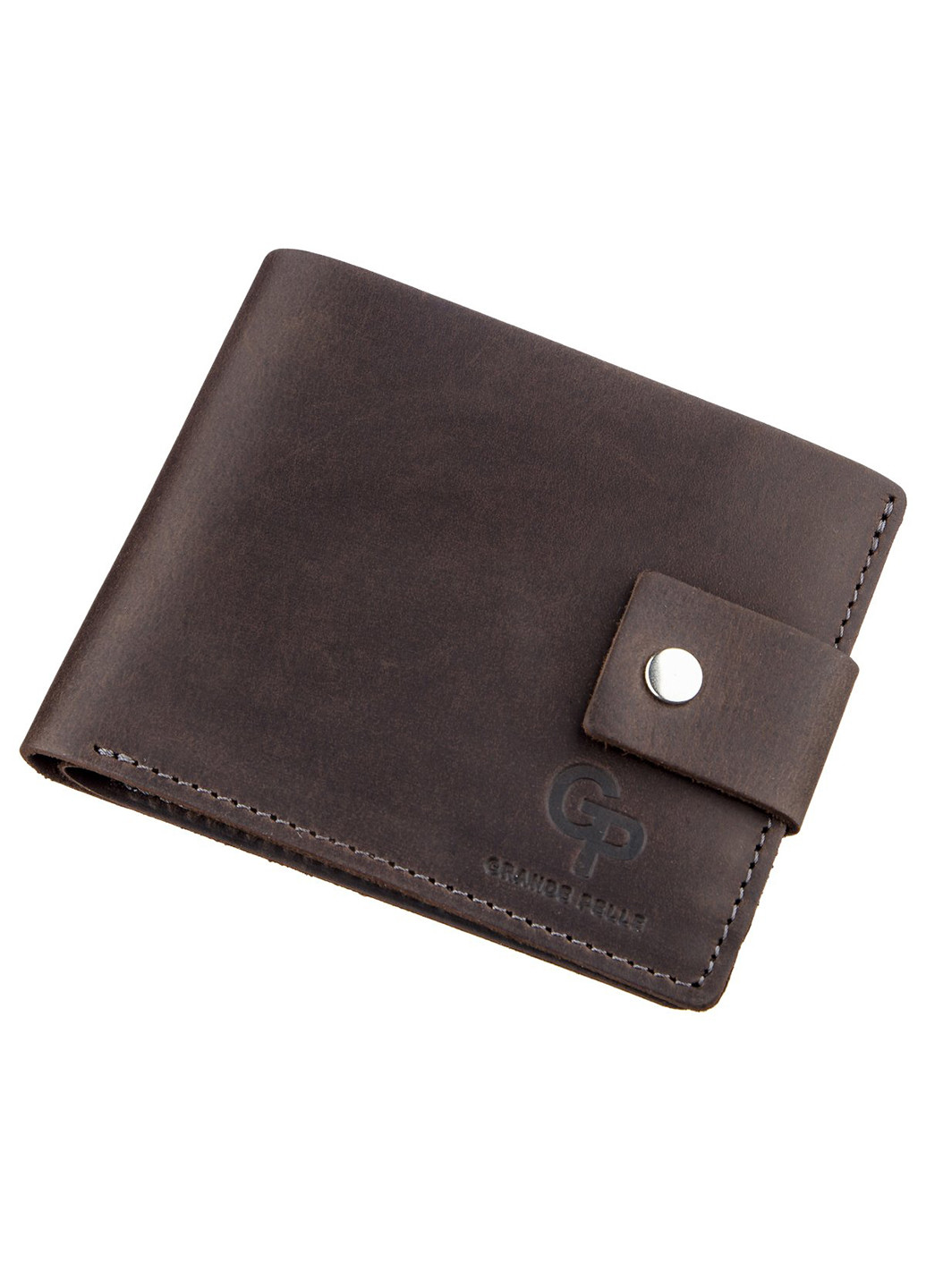 Чоловіче шкіряне портмоне 9х11х3 см Grande Pelle (242188779)
