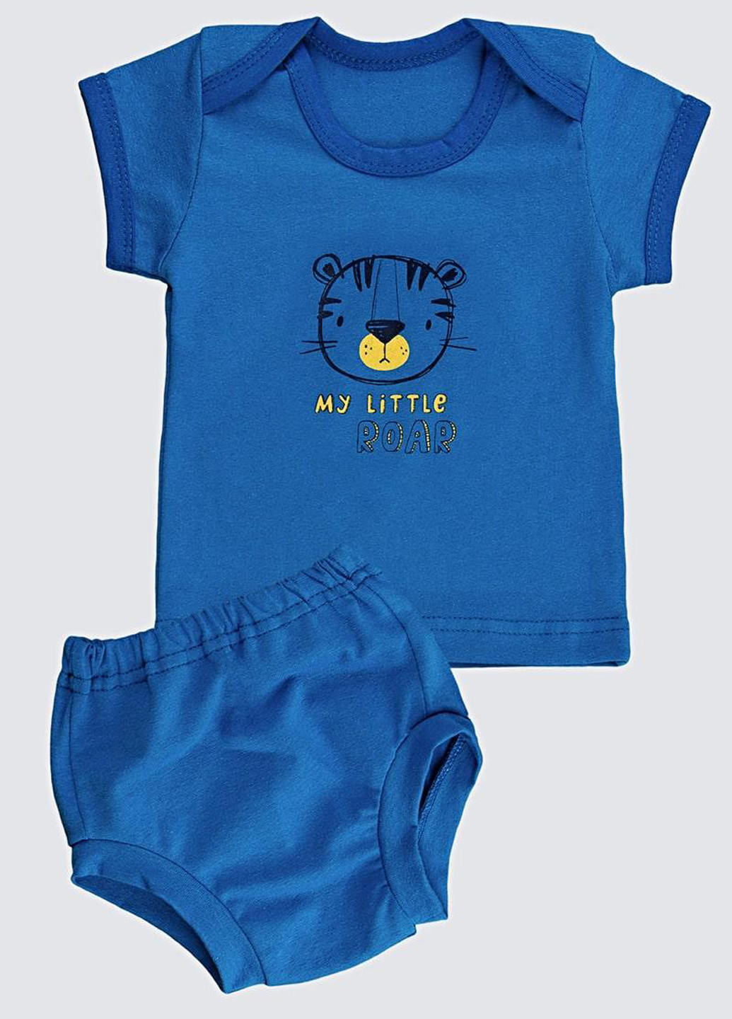 Синий демисезонный комплект (футболка, трусики) BabiesBerries