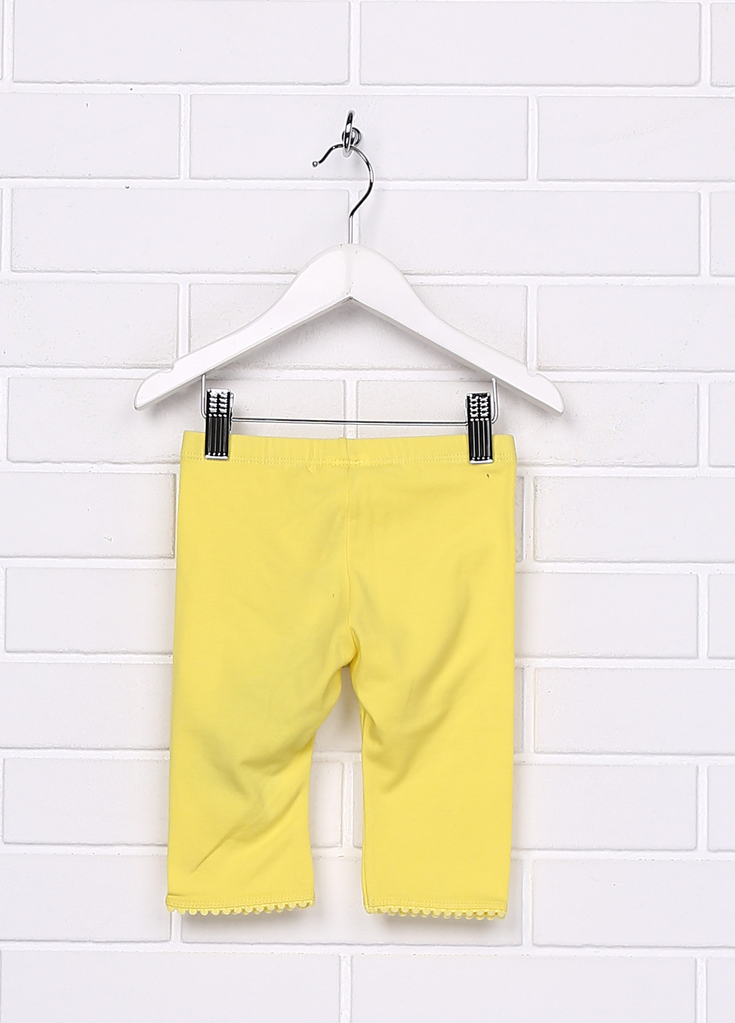 Желтые кэжуал летние со средней талией брюки United Colors of Benetton