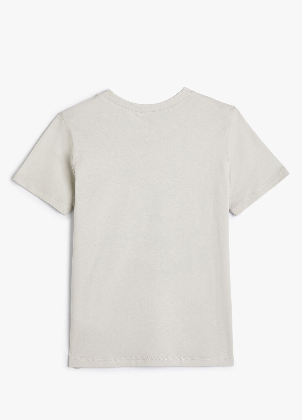 Светло-серая летняя футболка KOTON