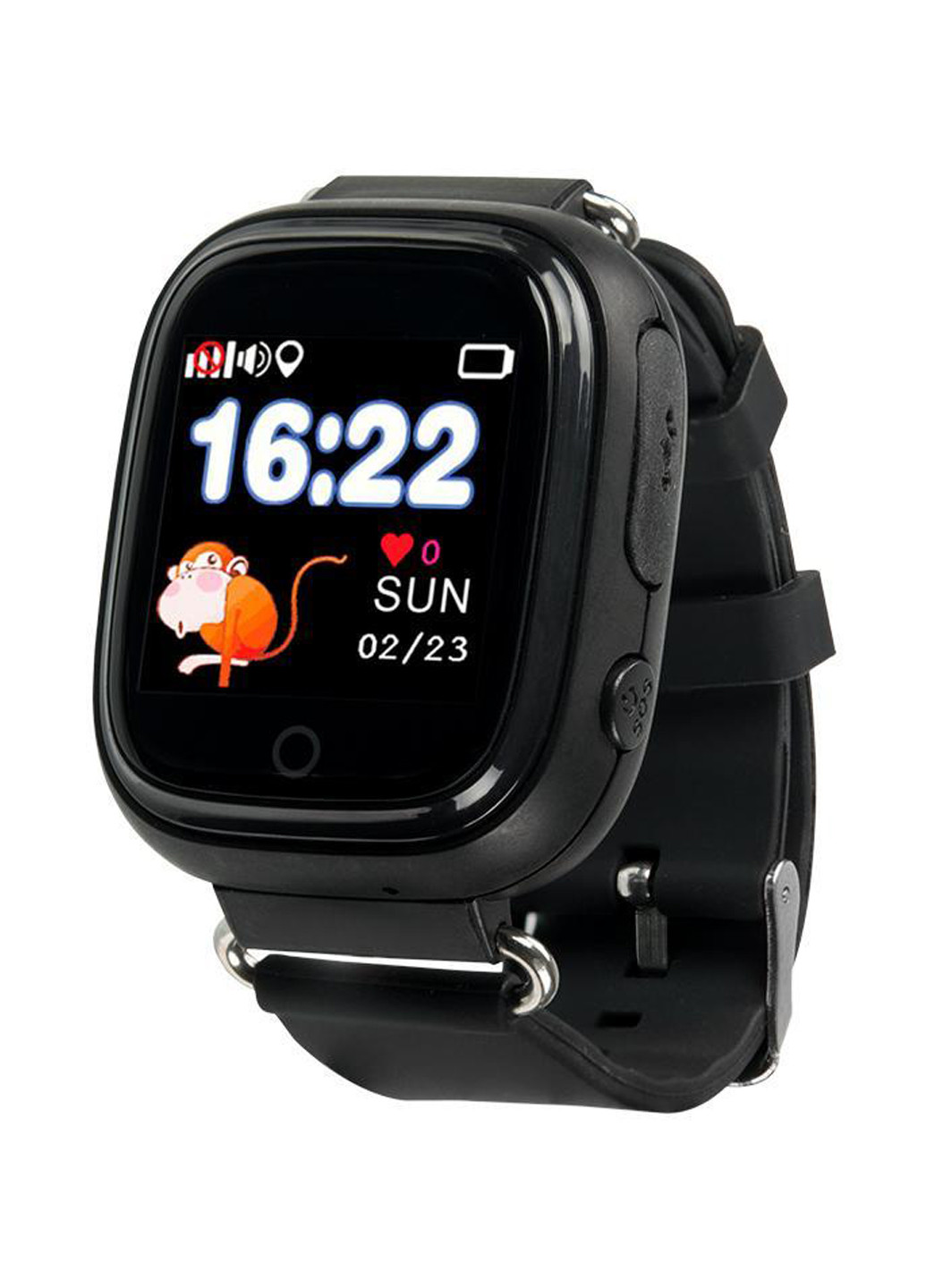 Детские водонепроницаемые телефон-часы с GPS трекером Черные Motto td-02s (132867206)