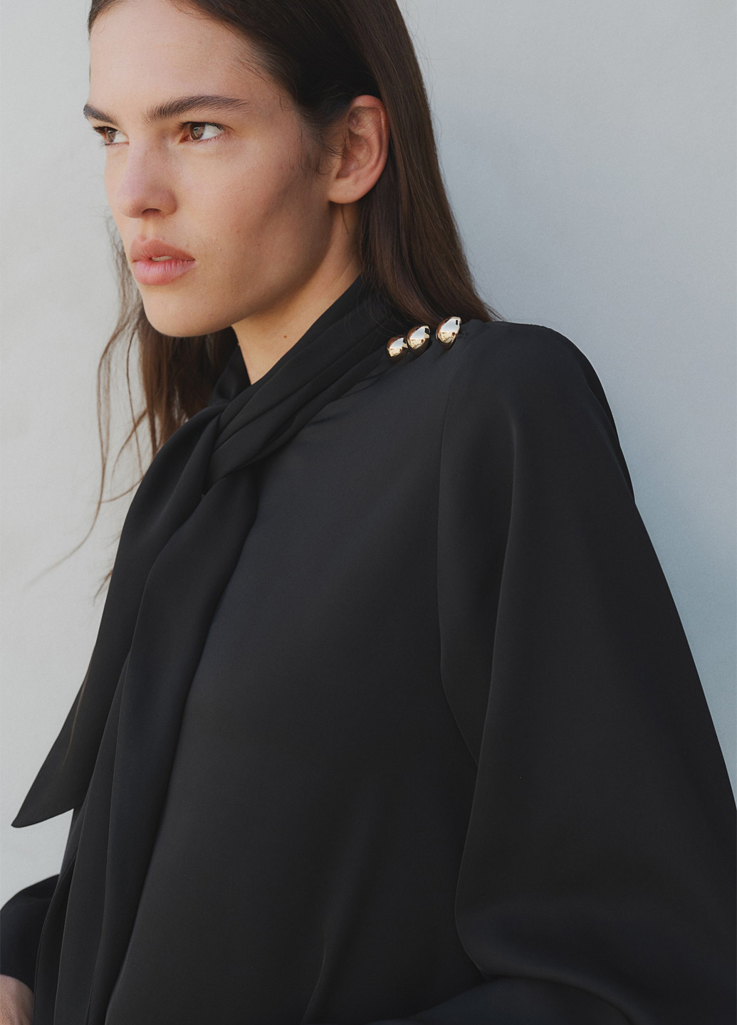 Чорна кежуал сукня а-силует H&M однотонна