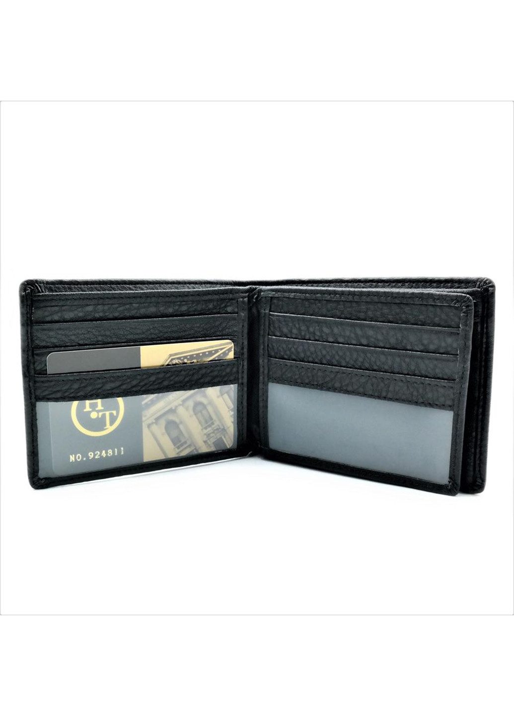 Чоловічий шкіряний гаманець 11х9х3 см H.T.Leather (255709623)