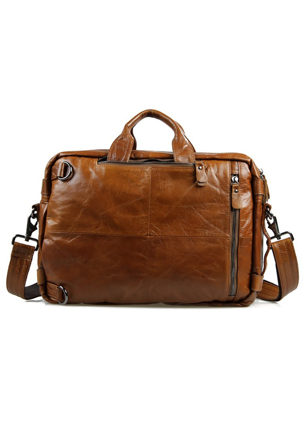 Чоловіча шкіряна дорожня сумка 38х27х15 см Vintage (229461008)