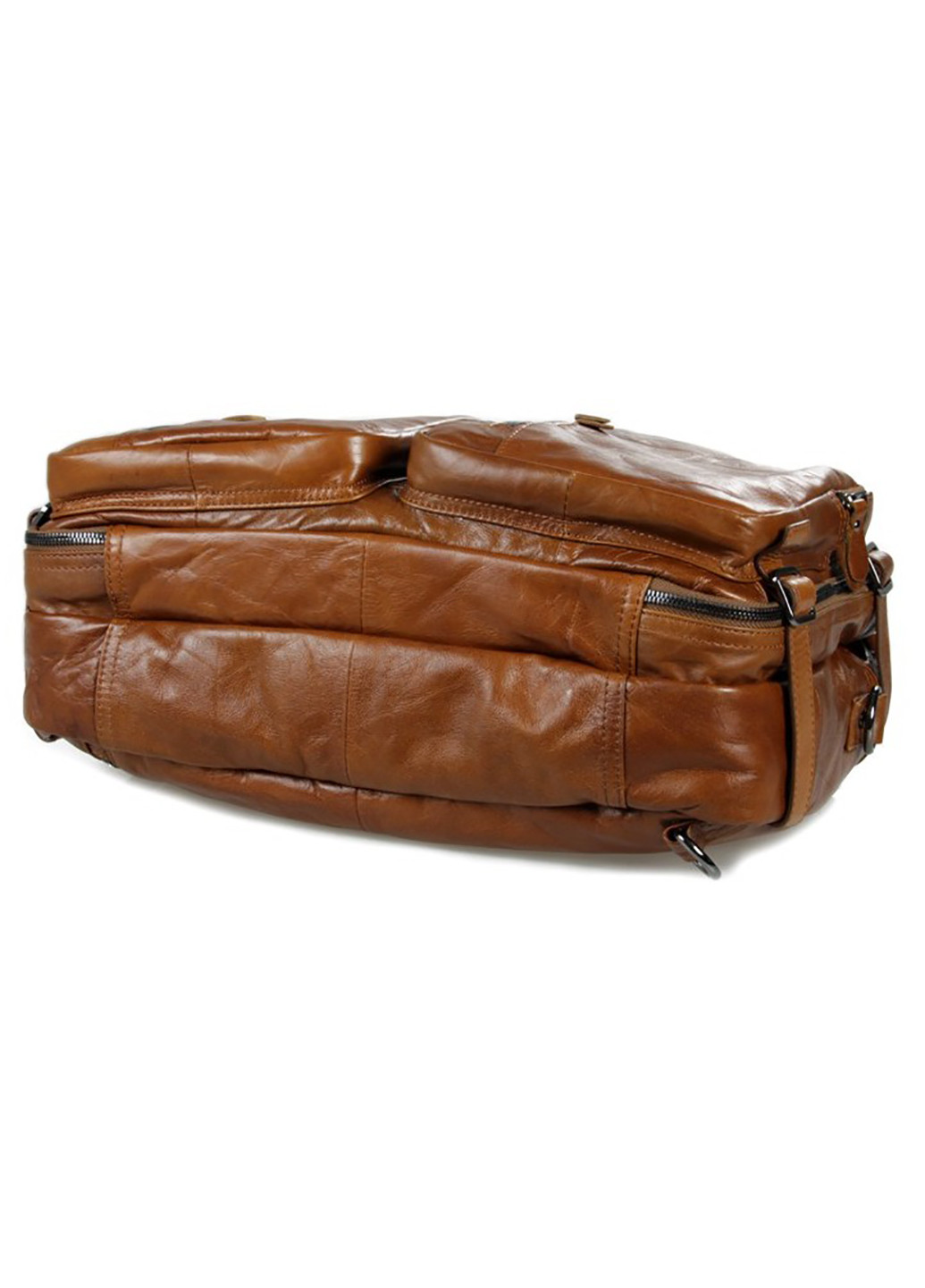 Чоловіча шкіряна дорожня сумка 38х27х15 см Vintage (229461008)