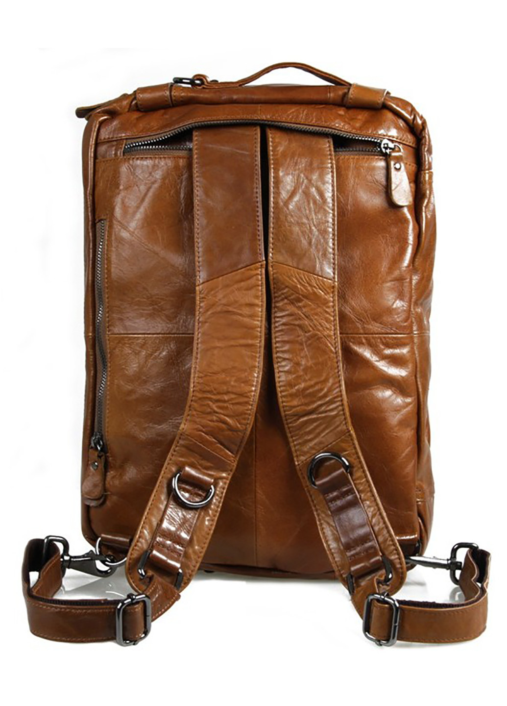 Чоловіча шкіряна дорожня сумка 38х27х15 см Vintage (229461008)