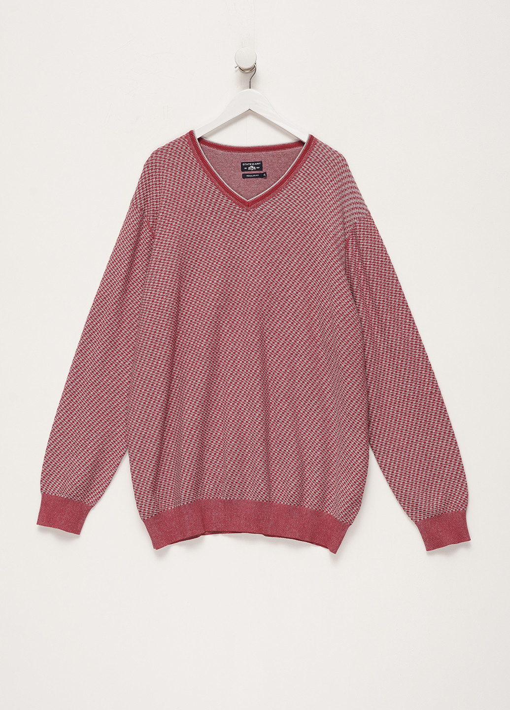 Темно-червоний демісезонний светр пуловер State of Art