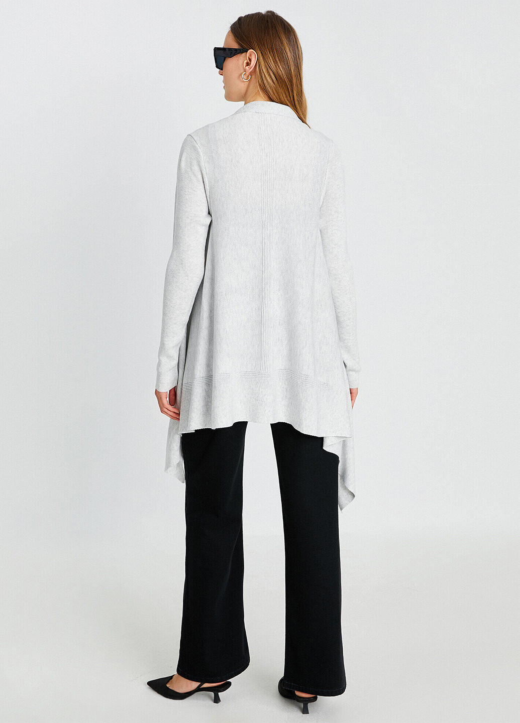 Светло-серый демисезонный кардиган KOTON