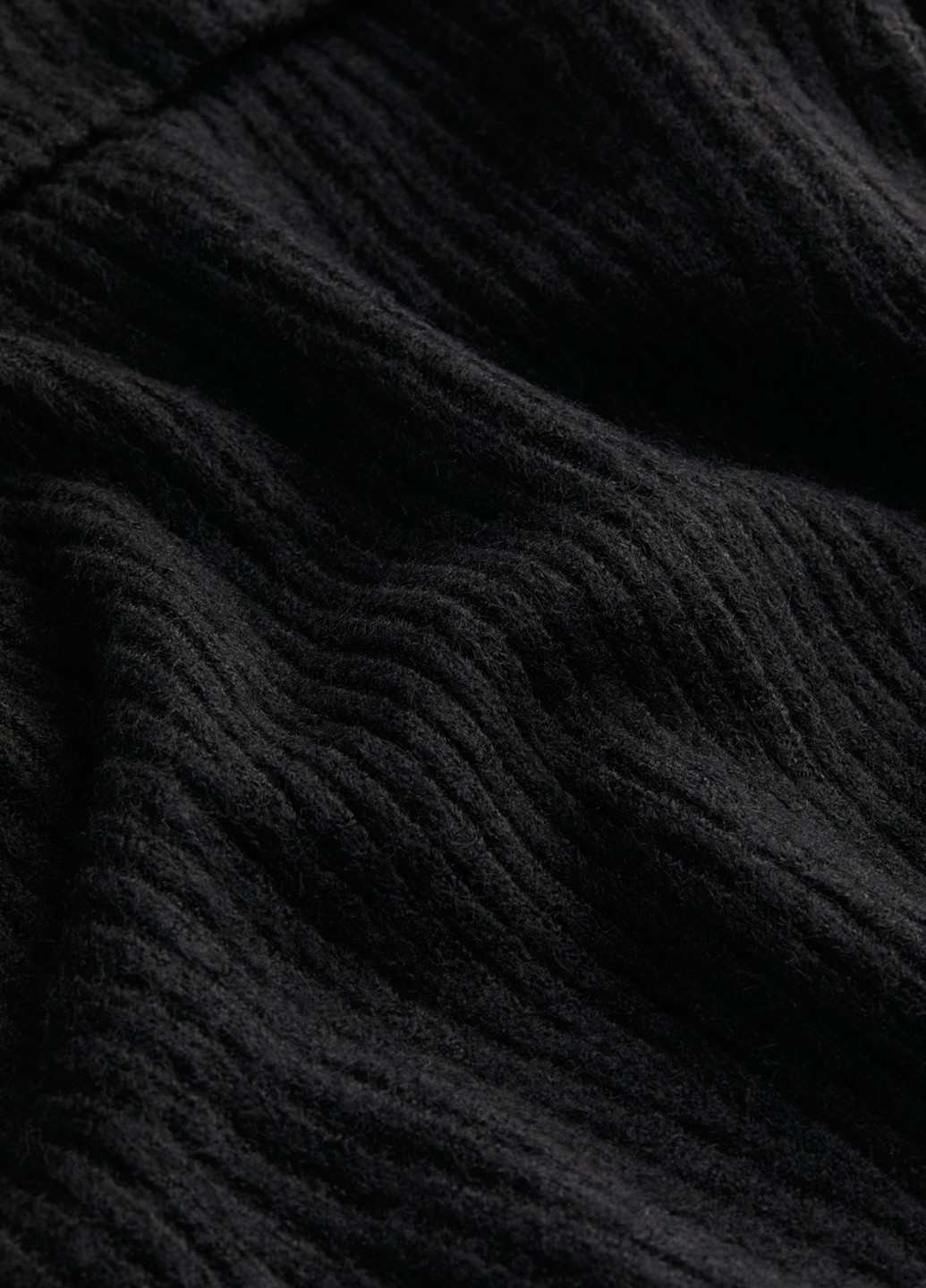 Черный зимний свитер H&M