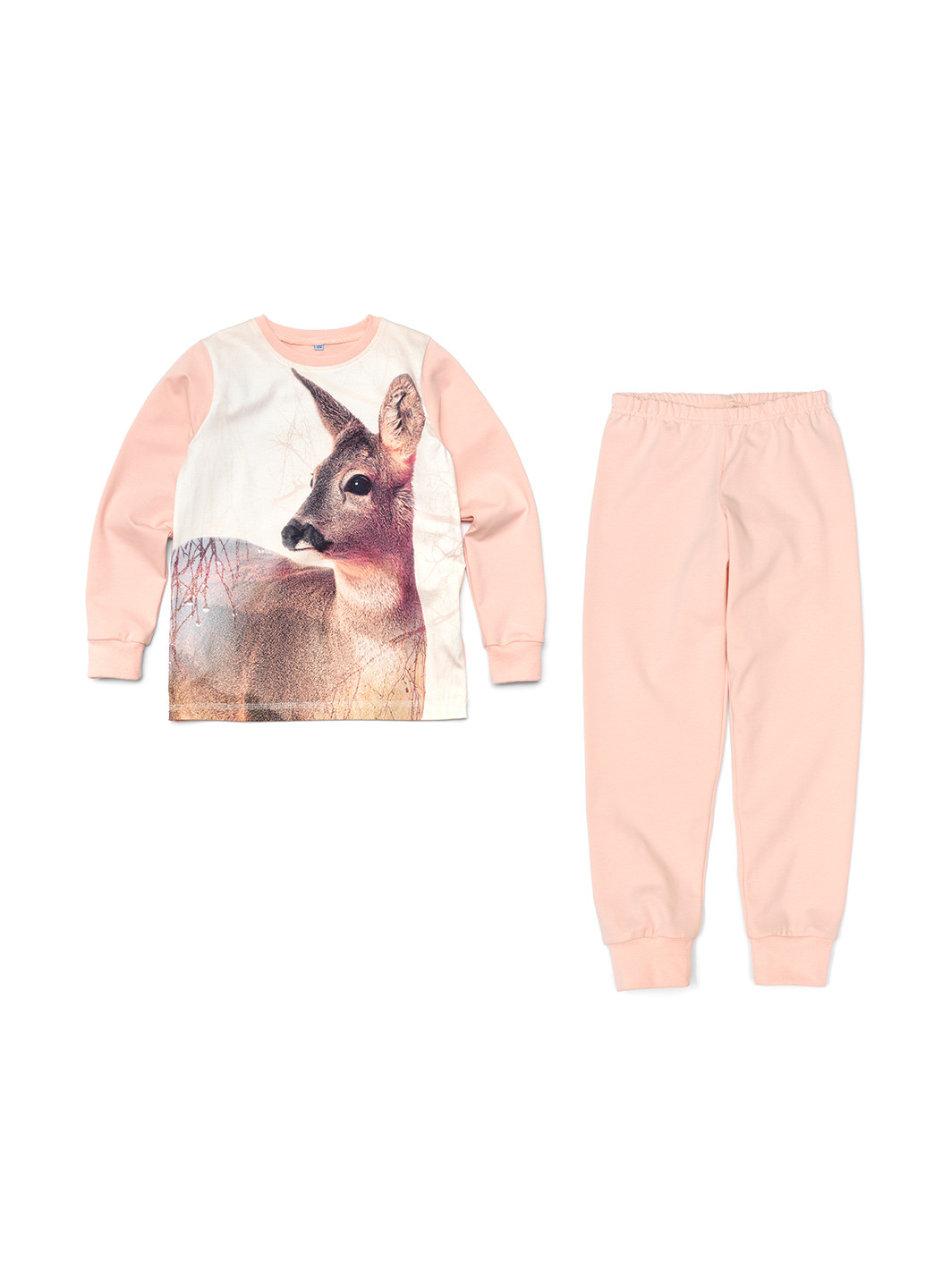 Персиковая всесезон пижама (лонгслив, брюки) лонгслив + брюки ArDoMi
