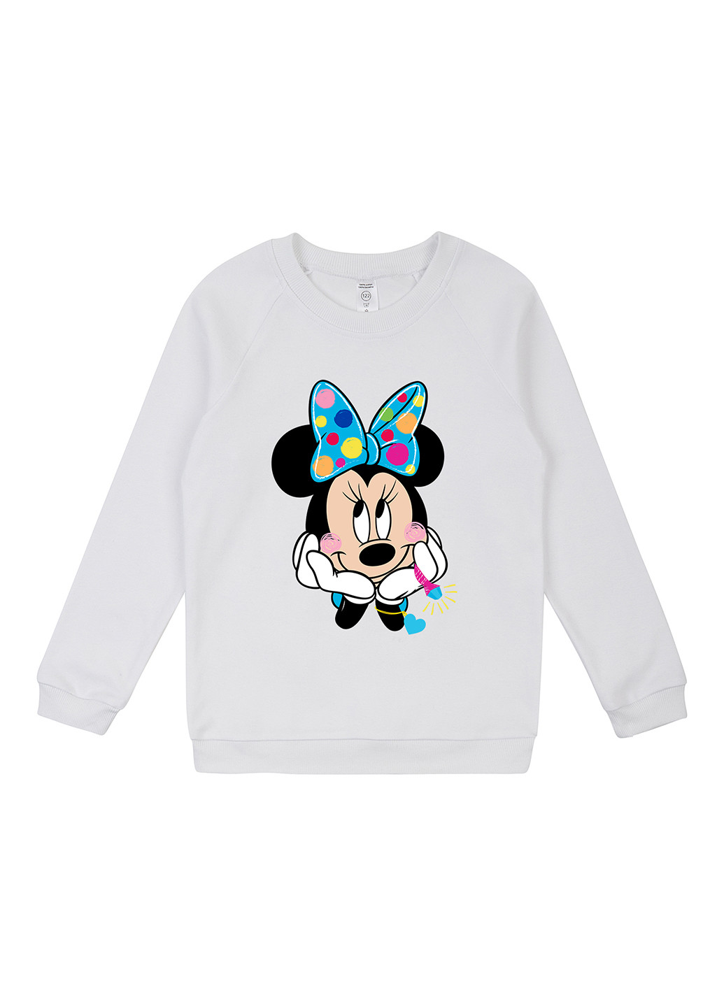 Garnamama свитшот персонажи белый кэжуал хлопок, интерлок