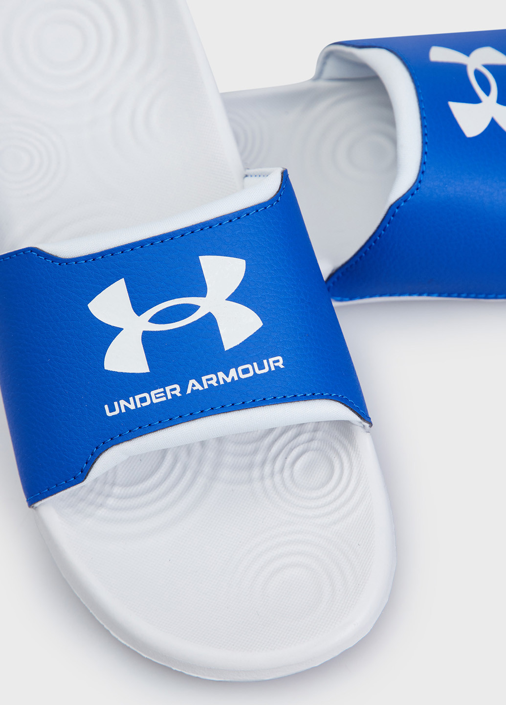 Синие пляжные, кэжуал шлепанцы Under Armour