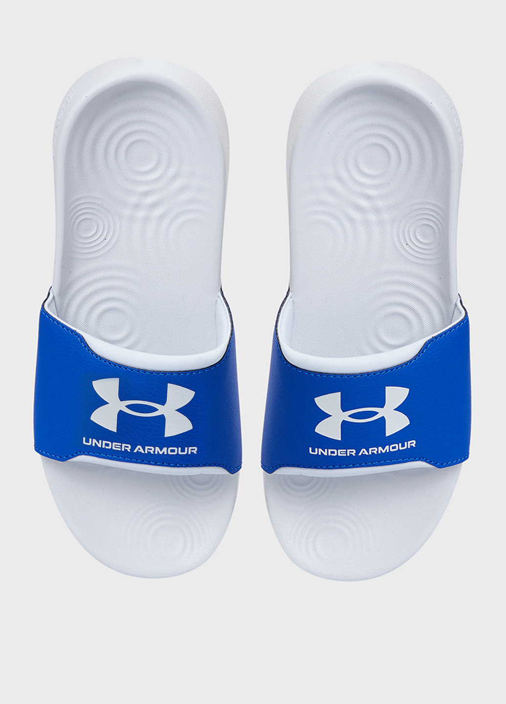 Синие пляжные, кэжуал шлепанцы Under Armour