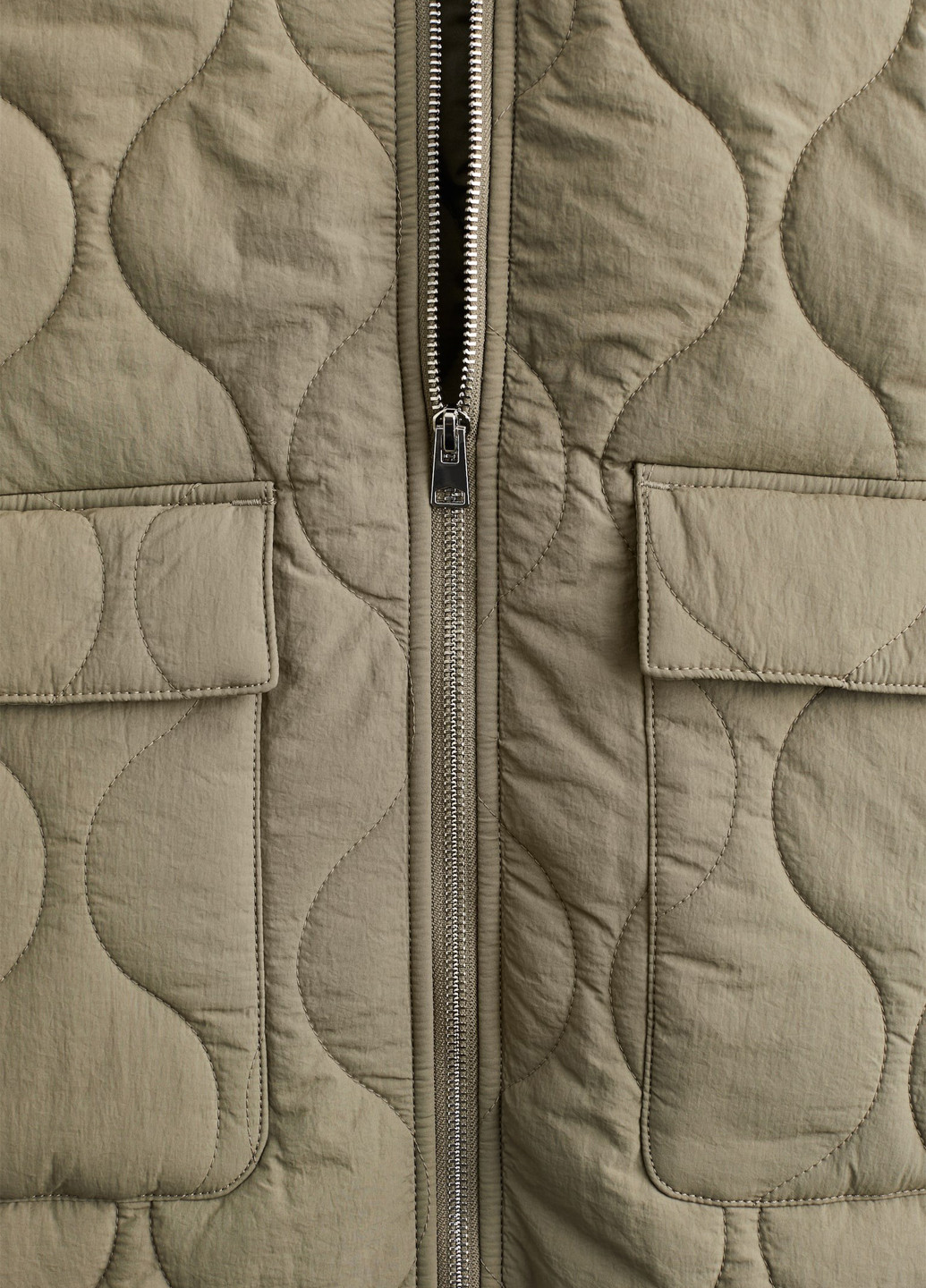 Оливковая (хаки) демисезонная куртка H&M