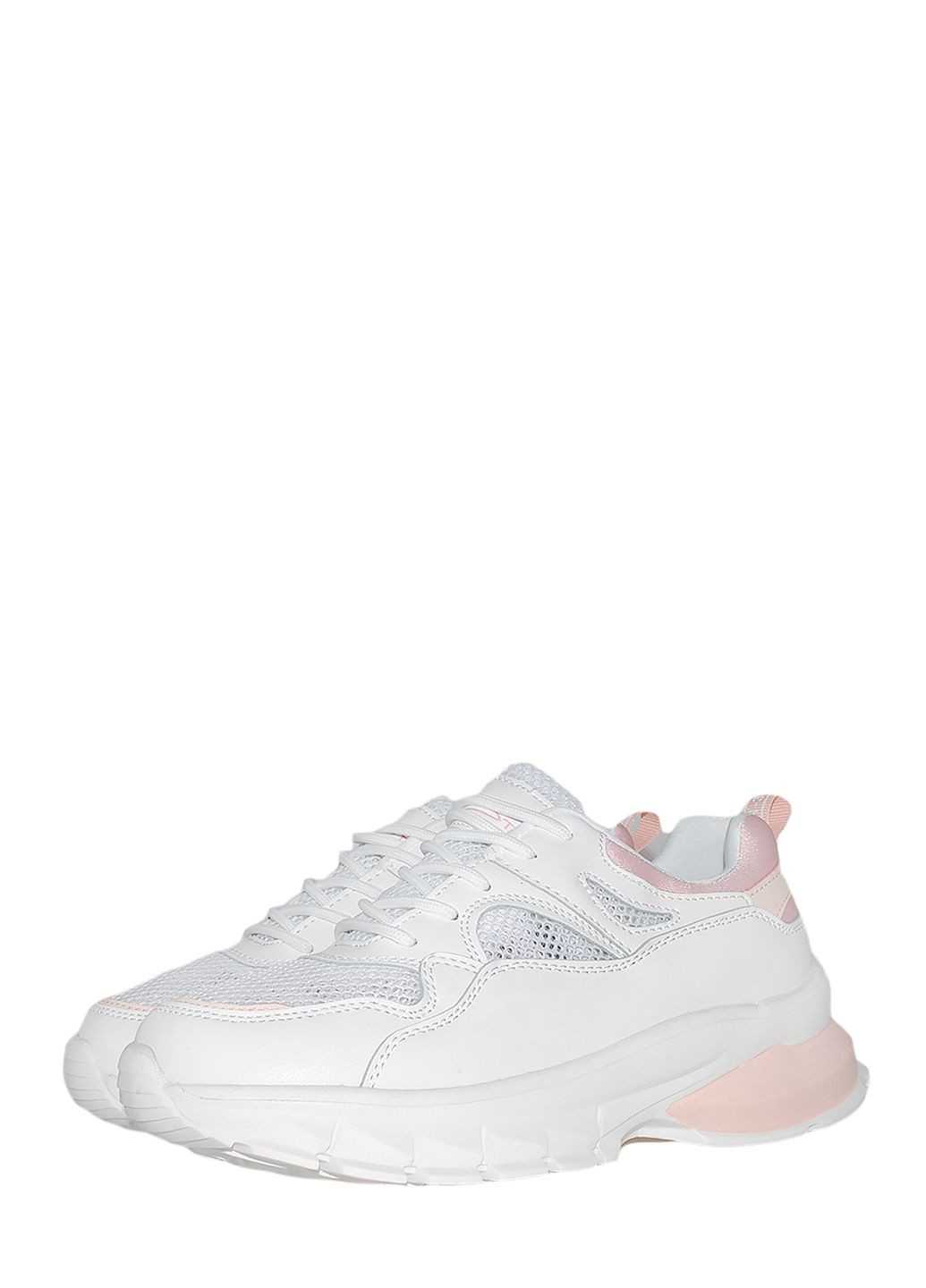 Белые демисезонные кроссовки st3600-8 white-pink Stilli