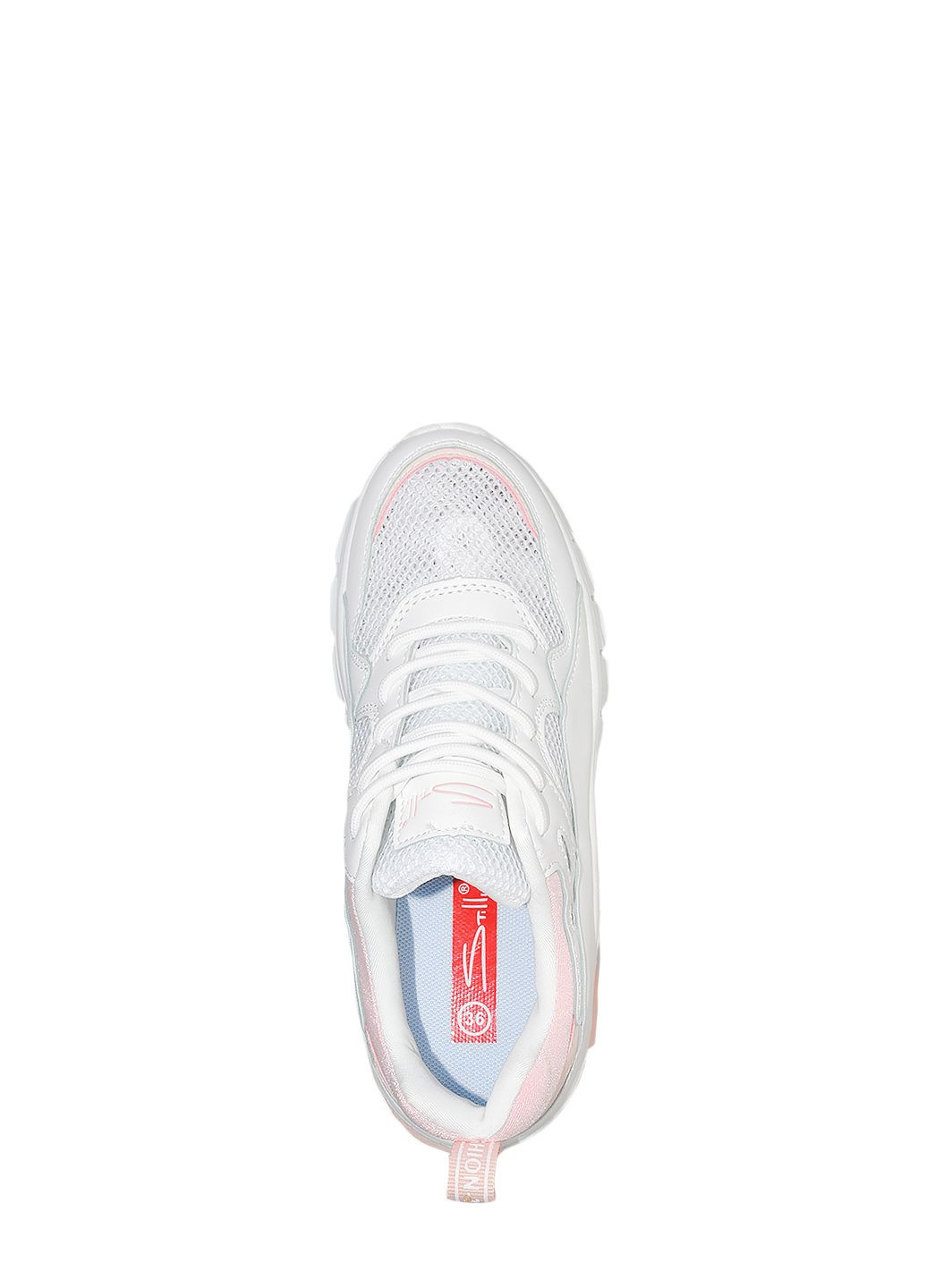 Белые демисезонные кроссовки st3600-8 white-pink Stilli