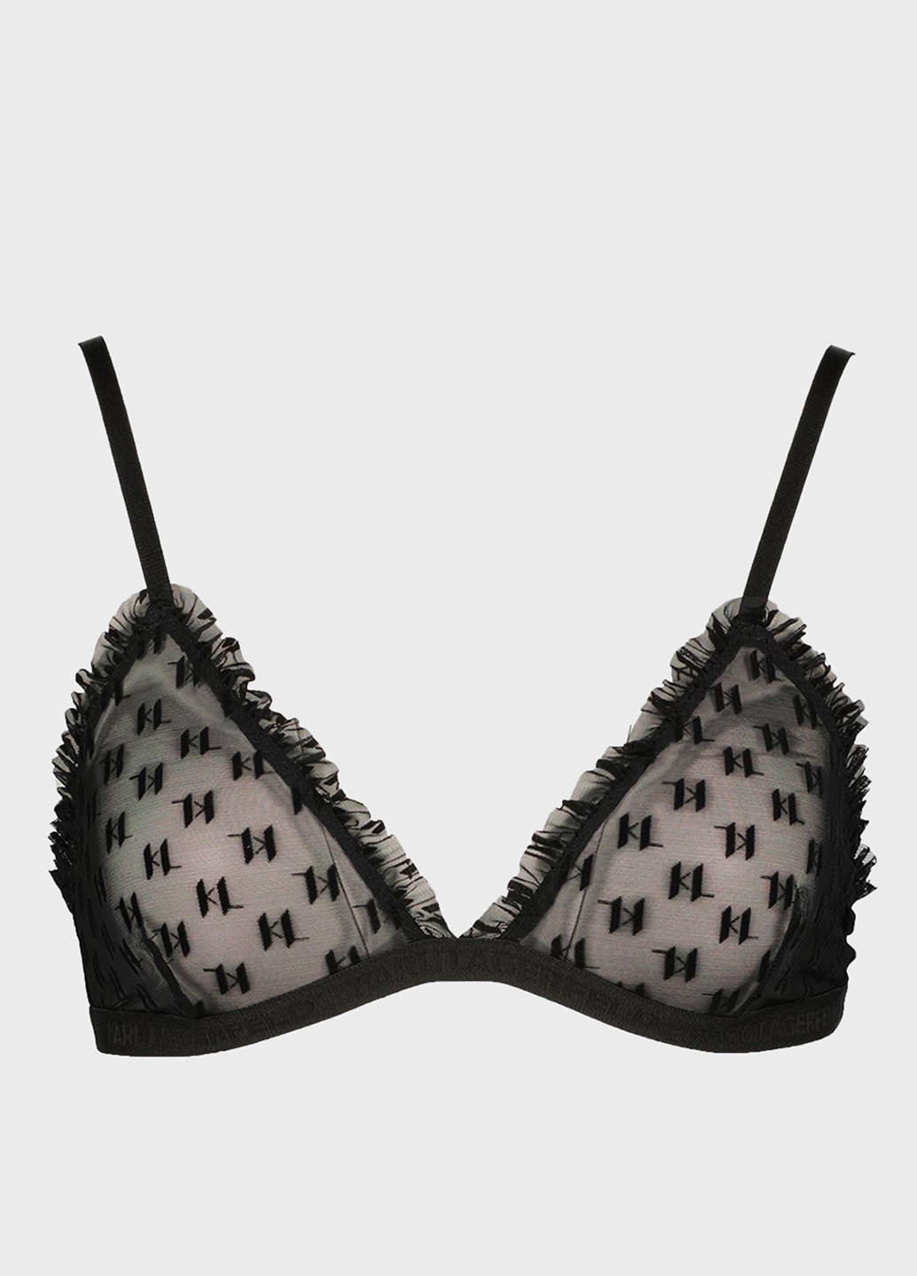 Чорний бралетт бюстгальтер Karl Lagerfeld без кісточок поліамід