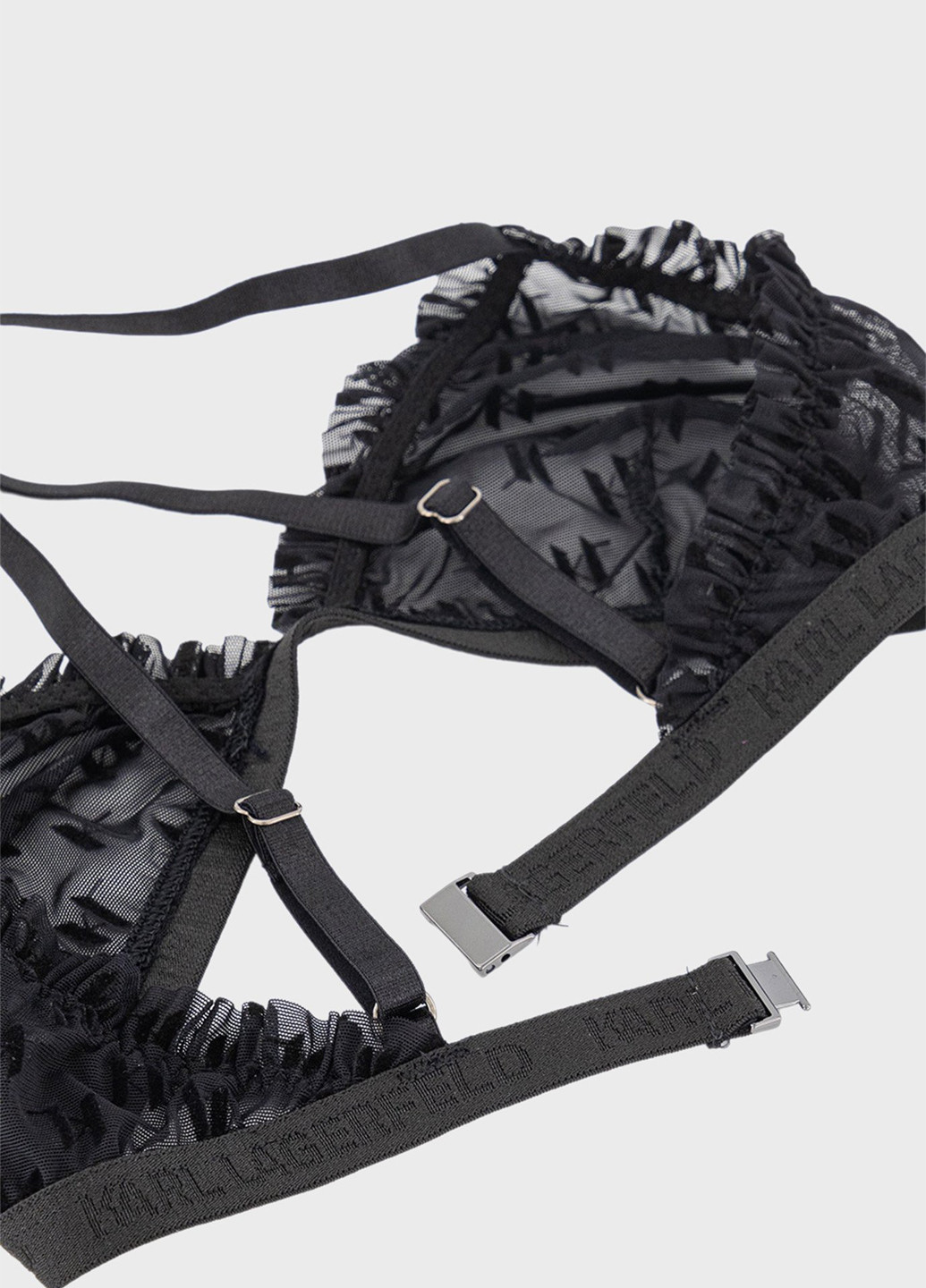 Чорний бралетт бюстгальтер Karl Lagerfeld без кісточок поліамід