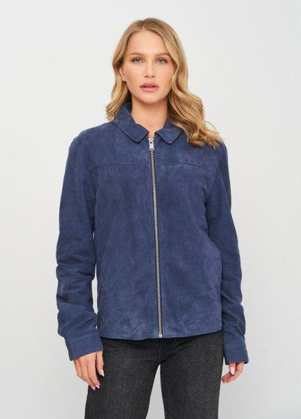 Синя куртка шкіра,синій, Selected Homme