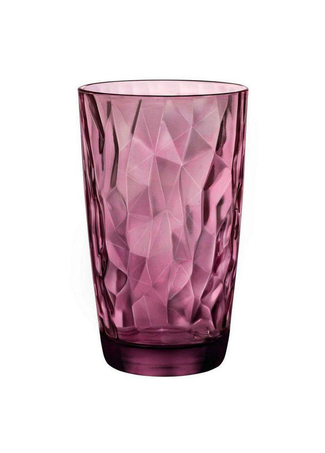 Склянка висока 470 мл Diamond Rock Purple 350270-M0-2321990 Bormioli Rocco (253618872)
