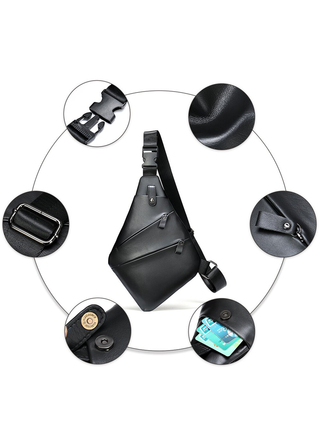 Чоловіча шкіряна сумка 30,5х23,5х2,5 см Vintage (252127803)