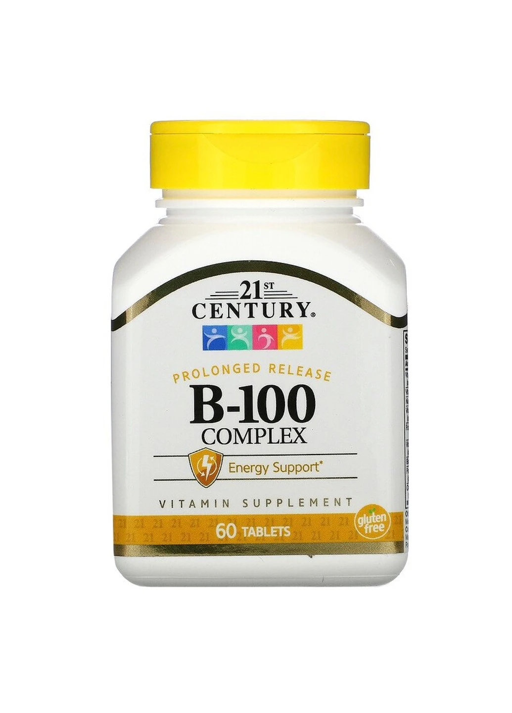 Комплекс вітамінів групи Б B-100 Complex Prolonged Release 60 таблеток 21st Century (255407756)