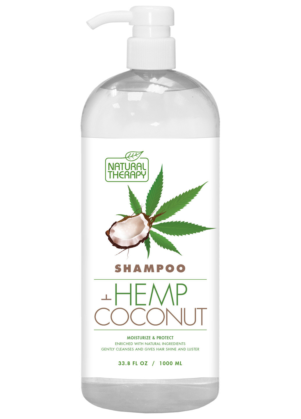 Шампунь Natural Therapy Hemp+Coconut Shampoo 1000 мл Dead Sea Collection (190301764)