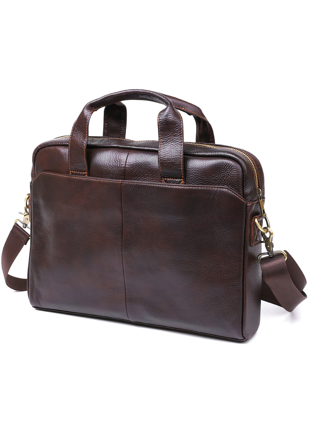 Мужская кожаная сумка-портфель 38х26х8 см Vintage (253490822)