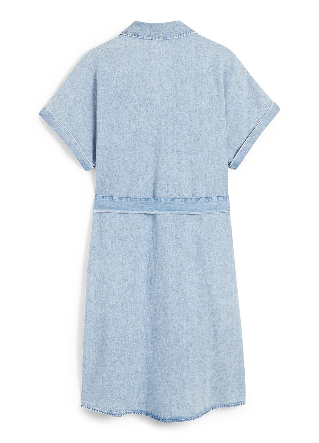 Голубое джинсовое платье рубашка C&A варенка