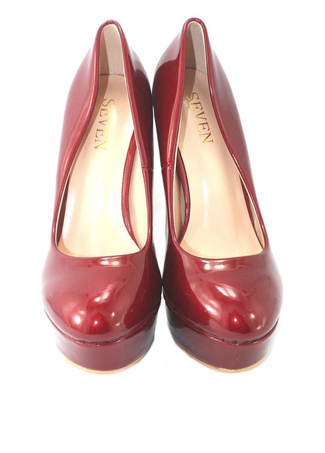 No Brand Туфли лодочки бордовый з искусственная кожа, — демисезон (326221162)