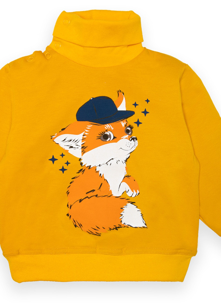 Оранжевый демисезонный детский свитер для мальчика sv-22-2-6 *fox* Габби