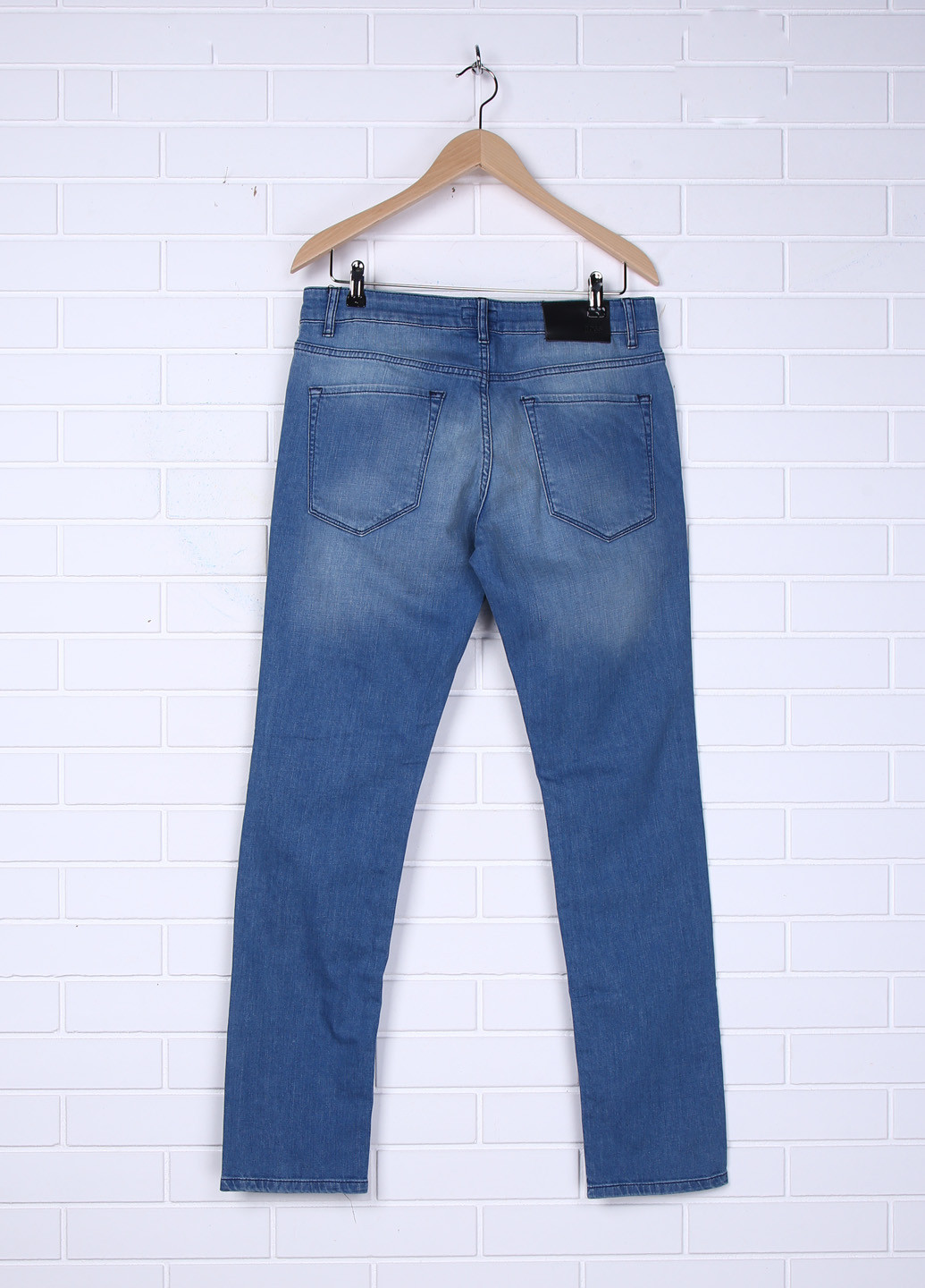 Джинси Hugo Boss прямі однотонні блакитні джинсові
