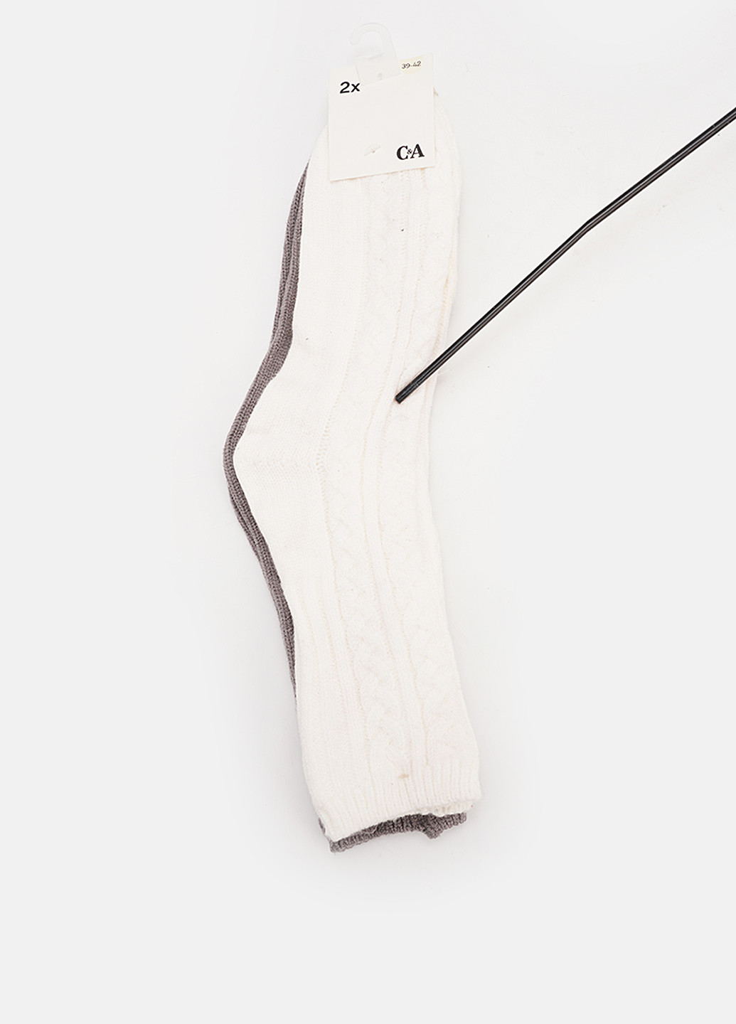 Комбіновані шкарпетки (2 пари) C&A однотонні (335834001)