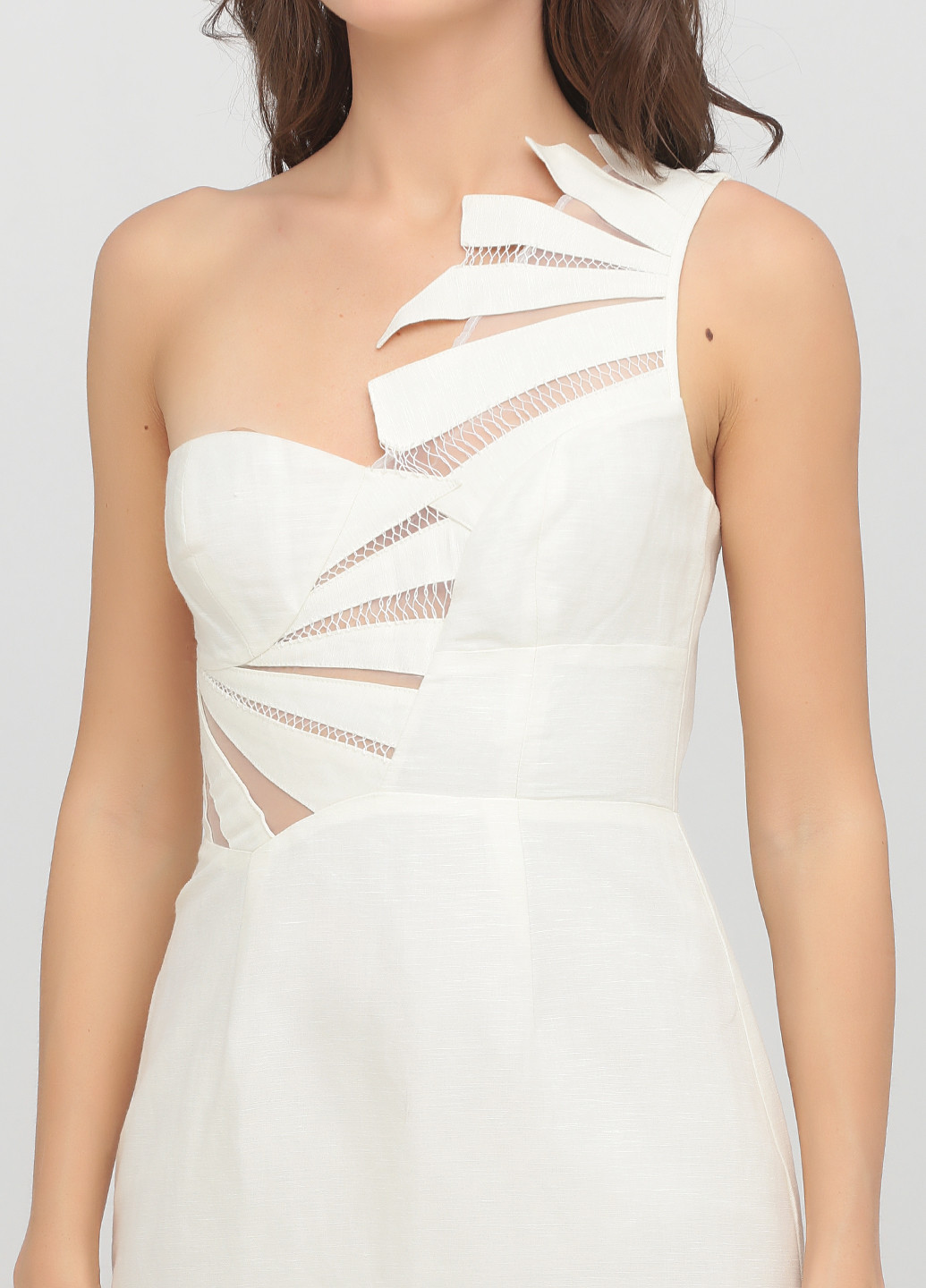 Белое коктейльное платье с открытой спиной, футляр Asos однотонное