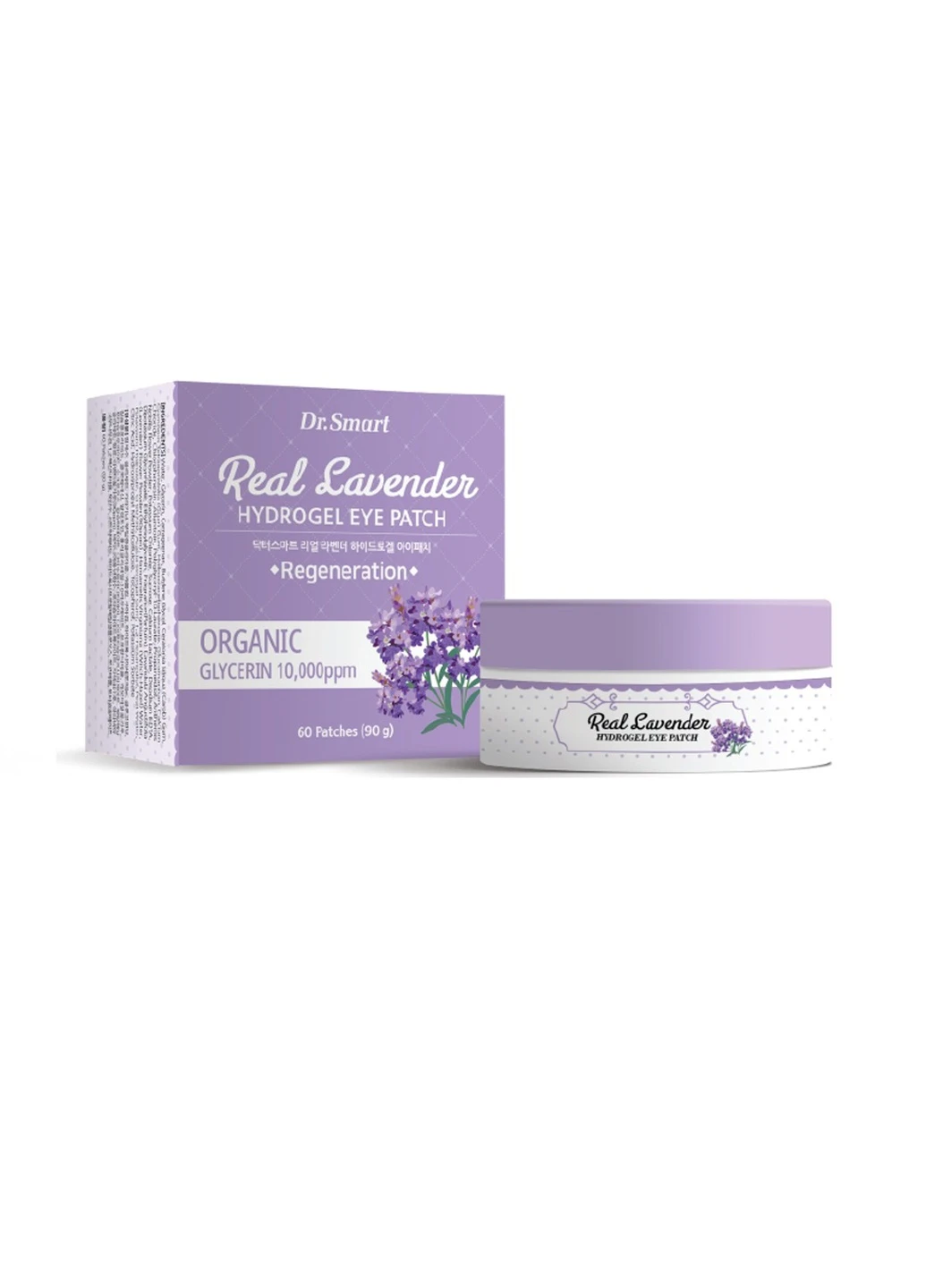 Патчі для очей з лавандою Dr. Smart Real Lavender Hydrogel Eye Patch 60 шт Mirfeel (252649433)