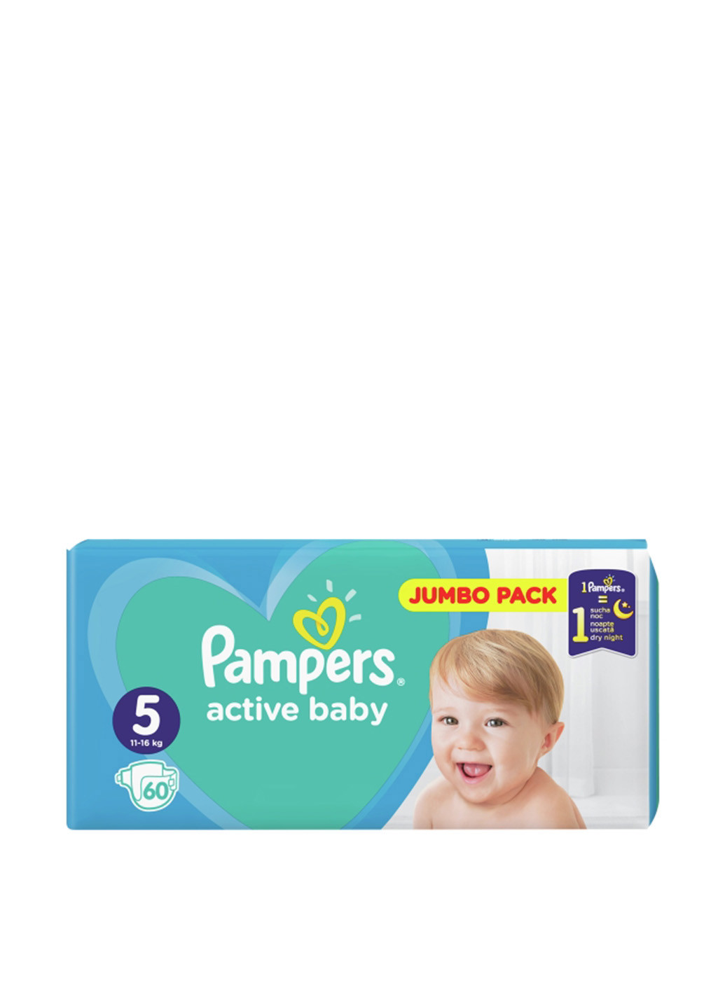 Подгузники Active Baby 5 (11-16 кг), (60 шт.) Pampers (130948355)
