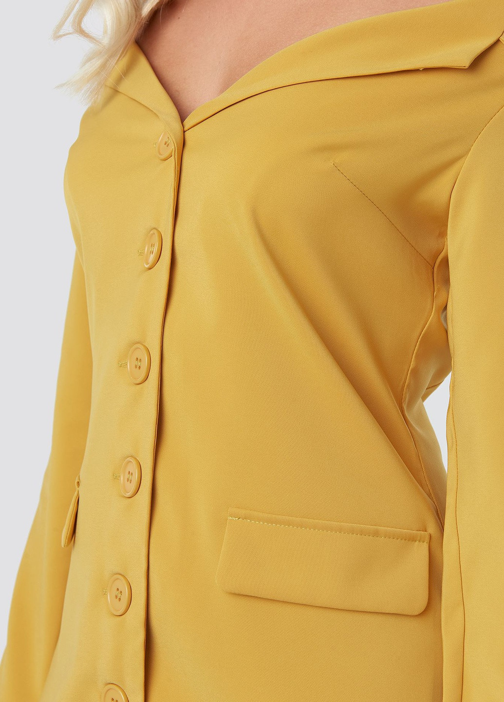 Жовтий кежуал сукня NA-KD однотонна