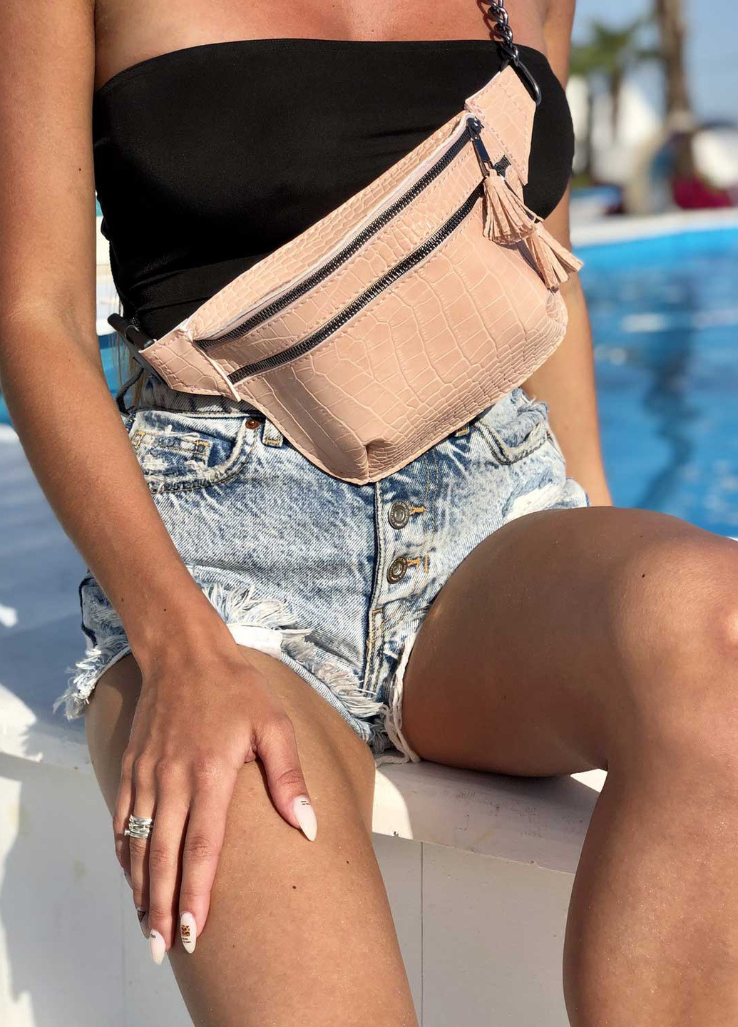 Сумка жіноча на пояс (бананка) екошкіра (wel-61202) WeLassie (253982461)