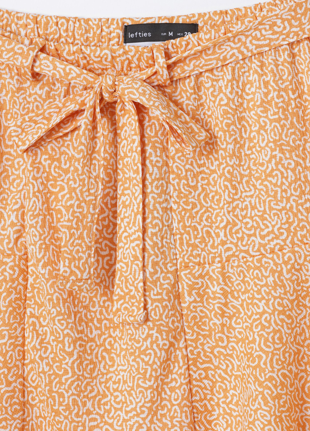 Бежевая кэжуал с геометрическим узором юбка Lefties клешированная