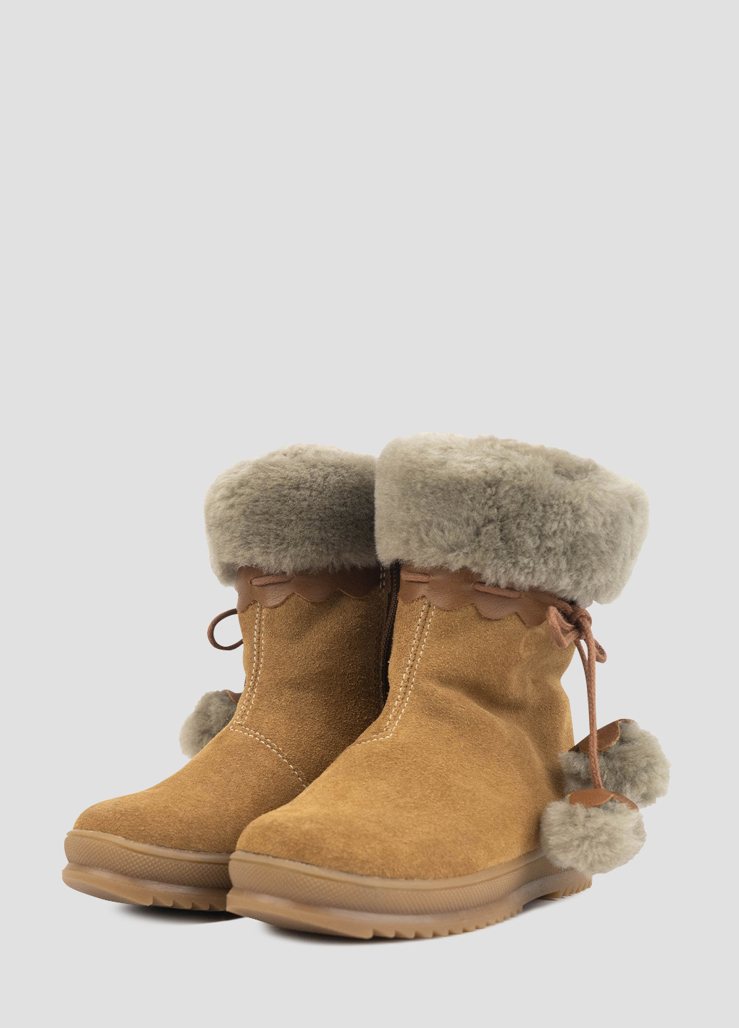 Коричневые зимние полусапоги Miracle