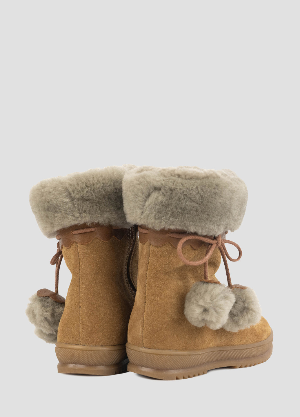 Коричневые зимние полусапоги Miracle