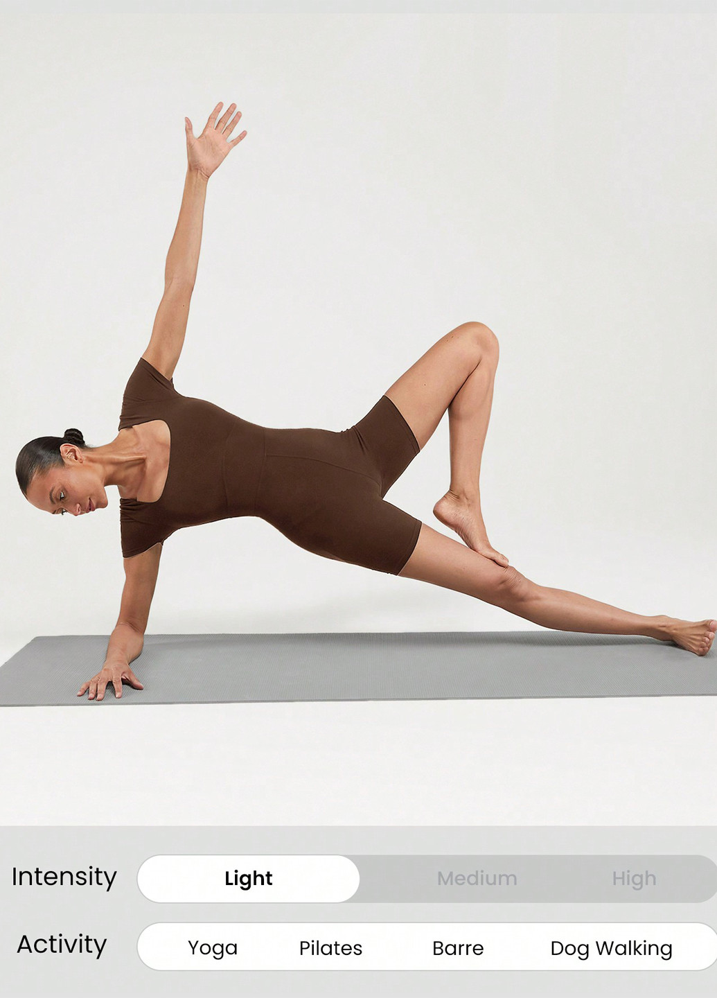 Комбінезон SHEIN комбінезон-шорти однотонний коричневий спортивний поліамід, трикотаж