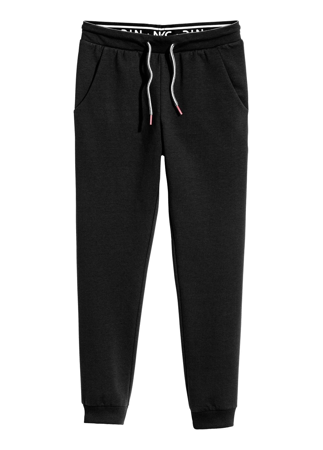 Черные спортивные демисезонные джоггеры брюки H&M