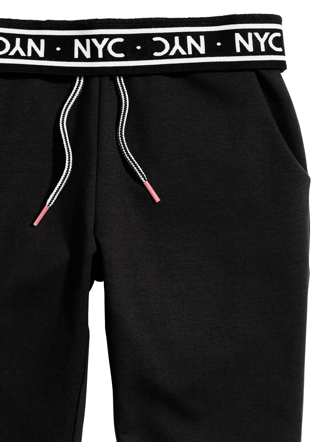 Черные спортивные демисезонные джоггеры брюки H&M