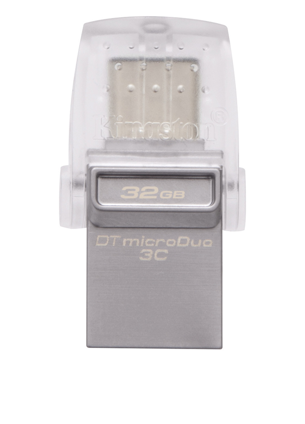 Флеш память USB DataTraveler microDuo 3C 32GB (DTDUO3C/32GB) Kingston Флеш память USB Kingston DataTraveler microDuo 3C 32GB (DTDUO3C/32GB) серебристые