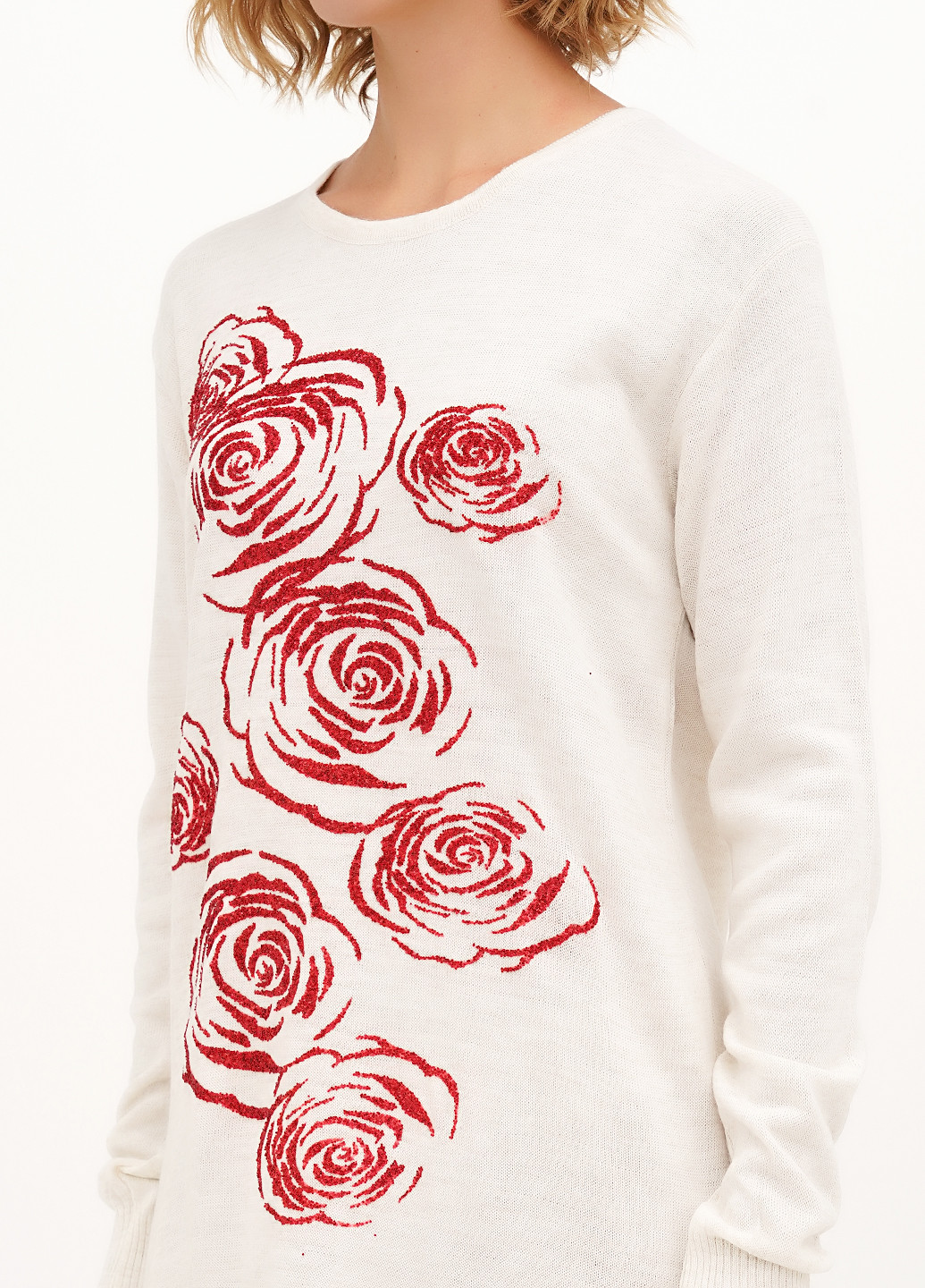 Молочна кежуал сукня сукня светр Imperial троянди